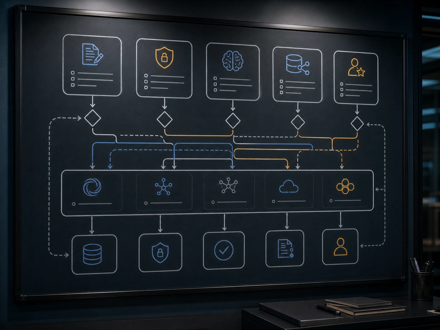 Decision matrix for routing enterprise AI workloads by cost, quality, latency, privacy, and complexity.