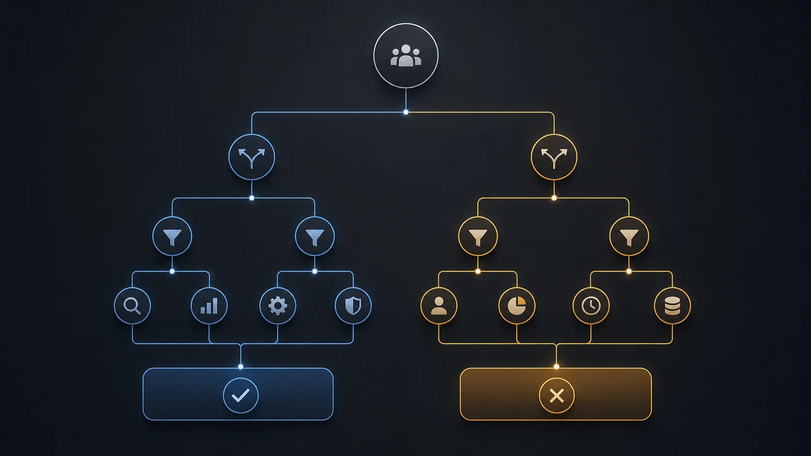 Decision-tree infographic for determining provider versus deployer status under the EU AI Act.