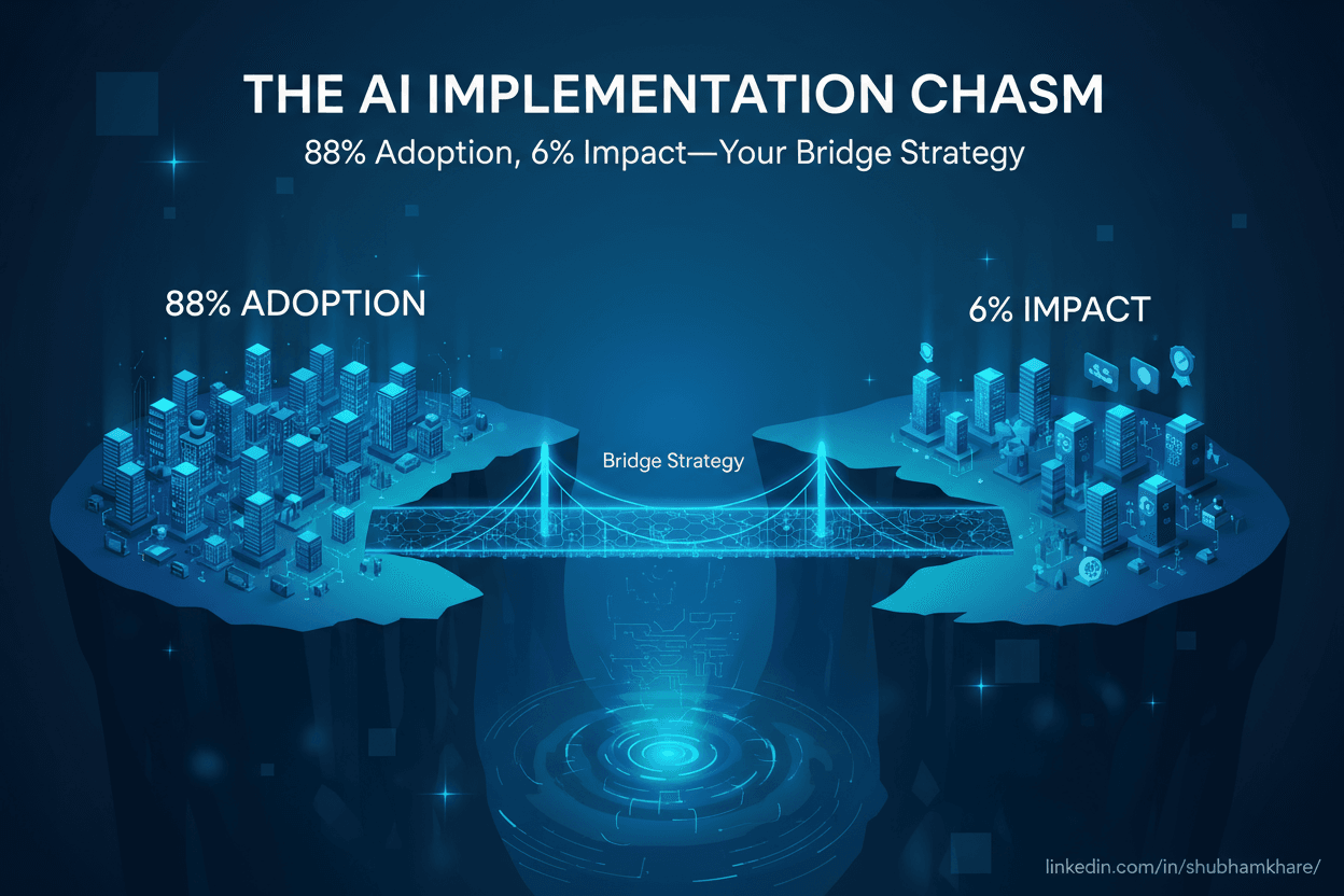 The AI Implementation Gap: Why 88% Adopt but Only 6% See ROI