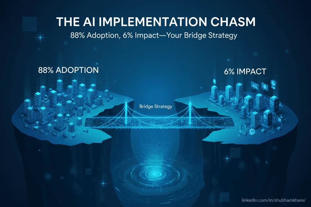 The AI Implementation Gap: Why 88% Adopt but Only 6% See ROI